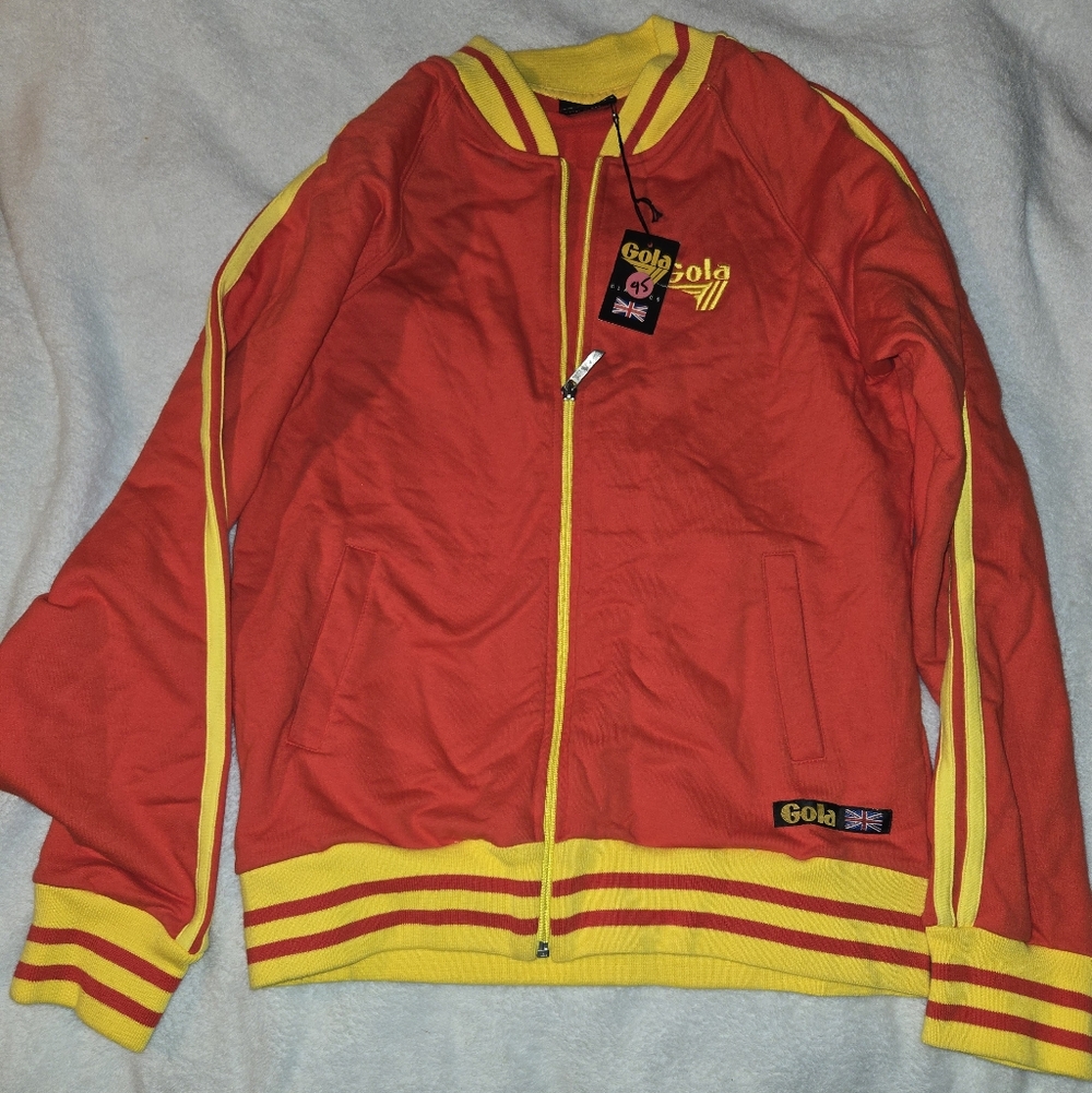 Gola Red and Yellow Track Jacket